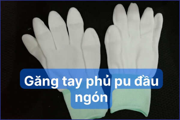 Găng Tay Phủ PU Đầu Ngón